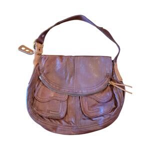Lucky Brand Stash Hobo Bag | Ramblin Rose | Mahogany Brown Leather